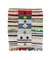 Moroccan Traditional Striped Boucherouite Berber Cotton Rug, 1980s, Image 1