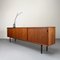 Minimalistisches Teak Sideboard mit Ledergriffen von Helmut Magg, Deutschland, 1960er 2