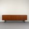 Minimalist Teak Sideboard with Leather Handles by Helmut Magg, Germany, 1960s 1