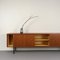 Minimalistisches Teak Sideboard mit Ledergriffen von Helmut Magg, Deutschland, 1960er 3