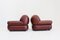 Italian Sapporo Leather Armchairs for Mobil Girgi, 1970s, Set of 2 3