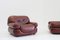 Italian Sapporo Leather Armchairs for Mobil Girgi, 1970s, Set of 2, Image 9