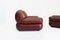 Italian Sapporo Leather Armchairs for Mobil Girgi, 1970s, Set of 2 11