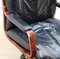 Vintage Armchair in Leather and Wood 2