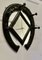 Gothic Horseshoe Coat and Tack Rack with Mirror 1