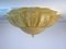 Lampada da soffitto Flower in vetro artistico di Murano dorato di Barovier, anni '90, Immagine 2