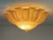 Flower Ceiling Lamp Murano Art Glass in Golden Powder from Barovier, 1990s 8