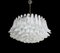 Large Murano Glass Chandelier with 101 White Lattimo Murano Glass Petals, 1990s, Image 2