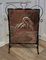 Arts and Crafts Stork and Fish Copper and Iron Fire Screen 6