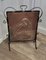Arts and Crafts Stork and Fish Copper and Iron Fire Screen 4