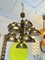 Italian Chandelier in Brass and Optical Glass, 1970s 9