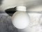 Large Bauhaus Globe Ceiling Lamp in Milk Glass by Limburger Glasshütte, 1990s 1