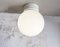 Large Bauhaus Globe Ceiling Lamp in Milk Glass by Limburger Glasshütte, 1990s, Image 2