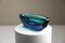 Cuenco Sommerso de cristal de Murano en verde y azul de Flavio Poli para Seguso Vetri d'Arte, 1957, Imagen 1