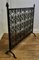 Large Gothic Wrought Iron Fire Screen 3