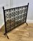 Large Gothic Wrought Iron Fire Screen 2