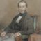 Thomas Price Downes, Retrato de un caballero, pastel y carboncillo, década de 1800, enmarcado, Imagen 5