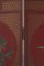 Paravento vintage laccato rosso, anni '50, Immagine 4