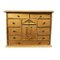 Antique Jeweler Chest of Drawers in Gilt Golden Wood, Image 1