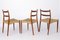 Dining Chairs in Teak with Papercord Seat, 1960s, Set of 8 7