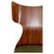 Dining Table and Chairs in Curved Wood and Iron by Carlo Ratti, Italy, 1950s, Set of 5 16