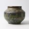 Grüne glasierte deutsche Studio Vase aus Keramik, 1970er 3