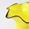 Jarrón Tango de vidrio amarillo de Franz Welz, años 20, Imagen 4