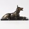 Art Deco Spelter Schäferhund Figur, 1930er 5