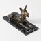 Art Deco Spelter Shepherd Dog Figurine, 1930s, Image 8