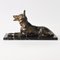 Statuetta Art Deco di cane da pastore Spelter, anni '30, Immagine 4