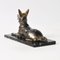 Art Deco Spelter Shepherd Dog Figurine, 1930s 6