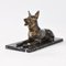 Art Deco Spelter Shepherd Dog Figurine, 1930s 2