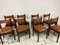 Modell Chairs 620 aus Silvio Coppola Leder von Silvio Coppola für Bernini, 1960er, 8 . Set 2