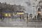 Vista animada de París al atardecer, 1900, óleo sobre lienzo, enmarcado, Imagen 8