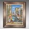 Scena di strada veneziana, anni '90, Olio su tela, con cornice, Immagine 1