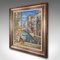Escena callejera veneciana, años 90, pequeño óleo sobre lienzo, enmarcado, Imagen 3