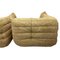 Canapé Vintage Jaune Modulable à Deux Angles de Ligne Roset Togo, Set de 2 10