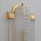 Art Deco Style Brass and Frosted Murano Glass Sconces, 1980, Set of 2 4