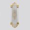Art Deco Style Brass and Frosted Murano Glass Sconces, 1980, Set of 2, Image 1