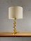 French Sculptural Golden Lamp by Georges Mathias for Fondica, 1980s 1