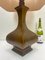 Lámpara de mesa italiana grande estilo Il Punto de bronce, años 70, Imagen 7