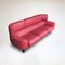 Bull 3-Sitzer Sofa aus rotem Leder von Gianfranco Frattini für Cassina, 1987 2