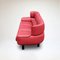 Bull 3-Sitzer Sofa aus rotem Leder von Gianfranco Frattini für Cassina, 1987 10