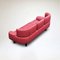 Bull 3-Seater Sofa in Red Leather by Gianfranco Frattini for Cassina, 1987 5