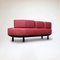 Bull 3-Sitzer Sofa aus rotem Leder von Gianfranco Frattini für Cassina, 1987 6