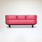 Bull 3-Sitzer Sofa aus rotem Leder von Gianfranco Frattini für Cassina, 1987 3