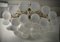 White Murano Glass and Brass Chandelier, 2000s 2