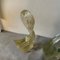 Esculturas modernistas de cisnes de cristal de Murano claro y dorado, años 60. Juego de 2, Imagen 9