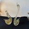 Modernist Clear and Gold Murano Glass Sculptures of Swans, 1960s, Set of 2 10