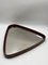 Spiegel Mid-Century Teardrop en Triangulaire en Teck, 1950s 3